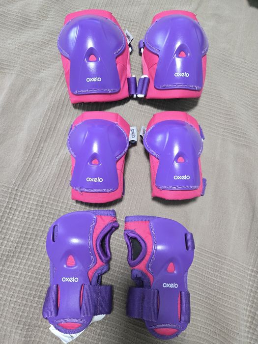 Комплект детски протектори Play 3x2 за ролери, скейт,тротинетка ,розов