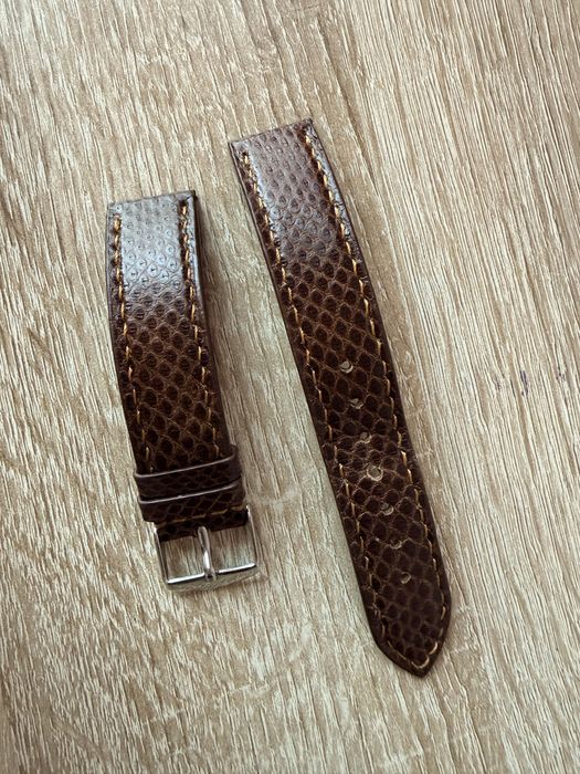 Curea de ceas din piele de piton hand made!