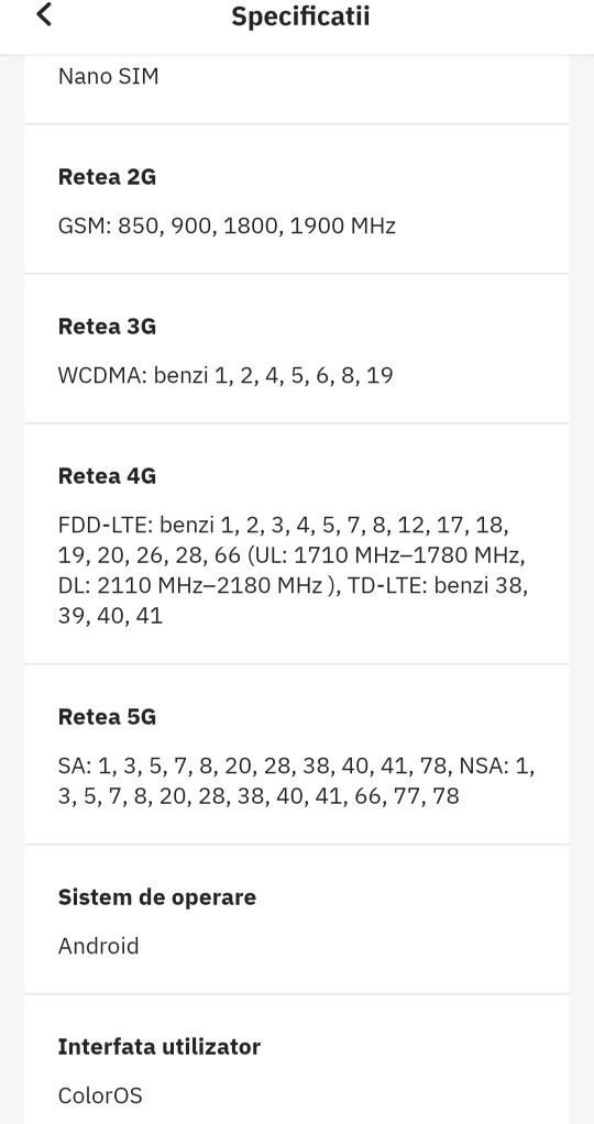 Telefon Oppo Reno 7 5G
