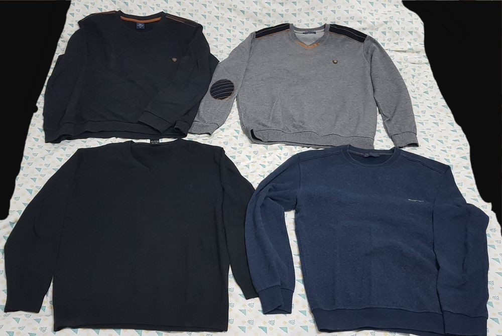 Pulovere, bluze barbati casual simple toamna-iarna, marimi XXL