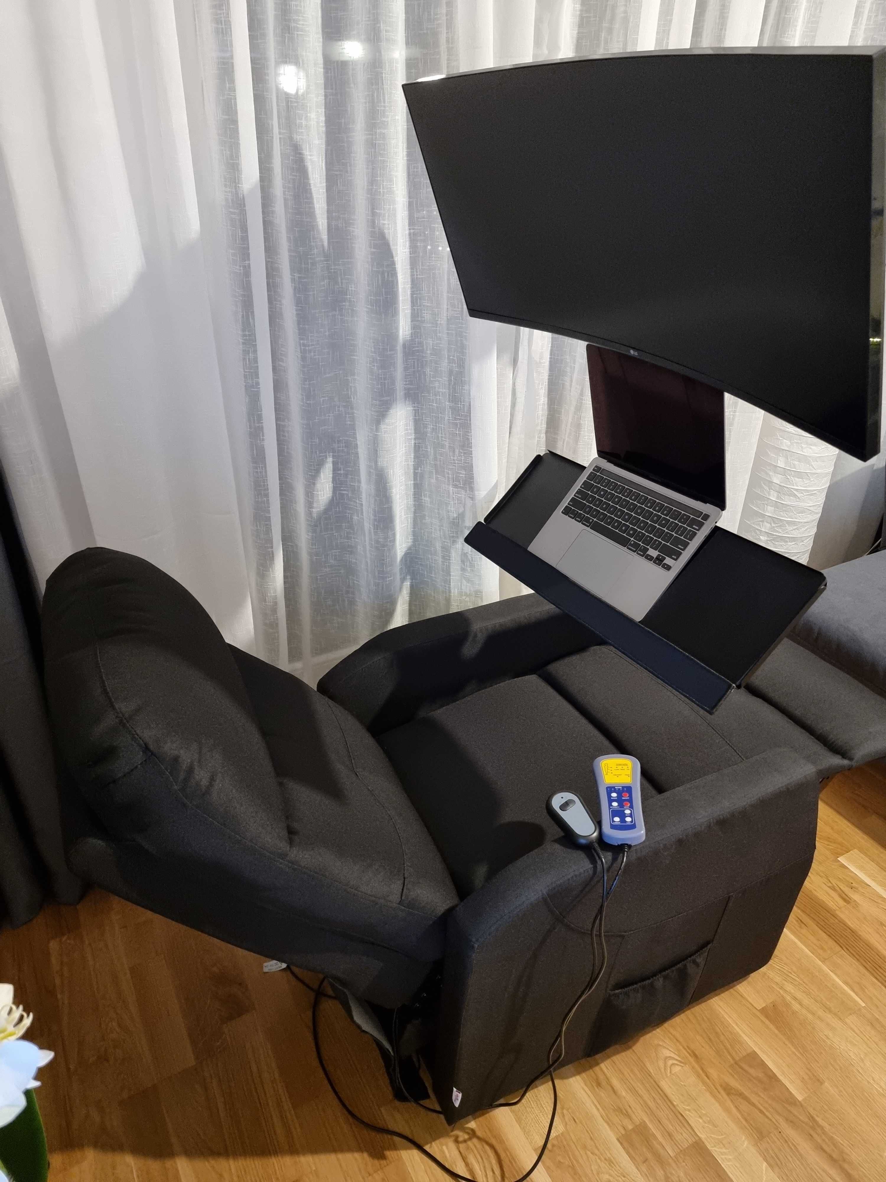 Home Workstation ( Scaun directorial / Fotoliu cu recliner electric )