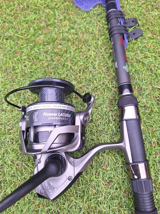 Set 4 Telecarp Camo 3.9m, 3.5 lbs Diamant + 4 mulinete LAC Pro Fl 6000