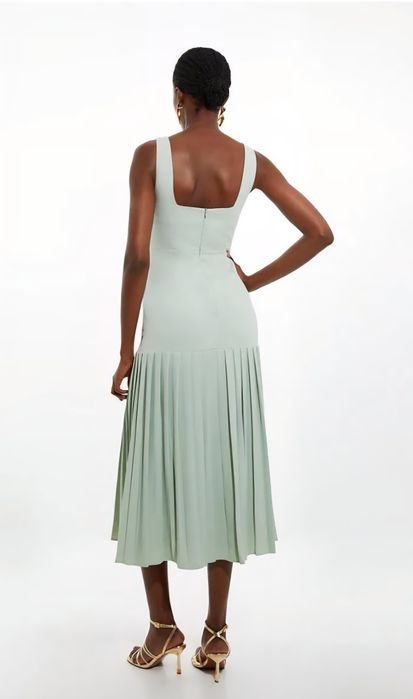 Karen Millen нова миди червена рокля UK10 ЕU38 S/M