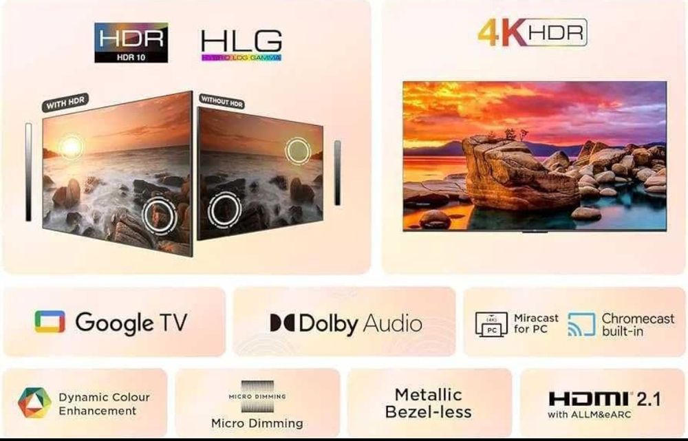 Телевизор TCL 65`75  4K SmartTV +Бесплатная доставка