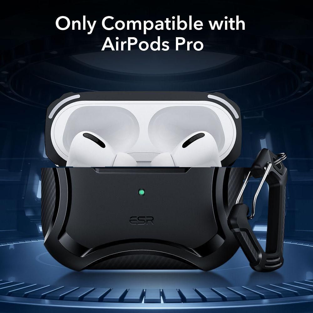 Кейс esr cyber armor halolock magsafe за apple airpods pro 1/2 черен