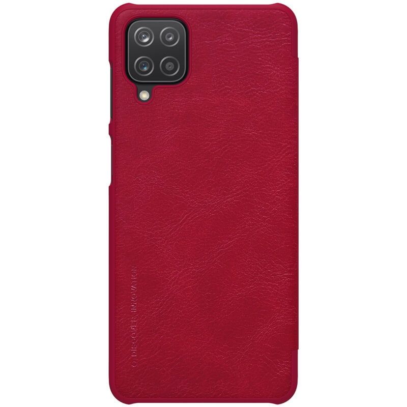 Husa Samsung Galaxy A12 Nillkin QIN Leather - Rosu ,Negru