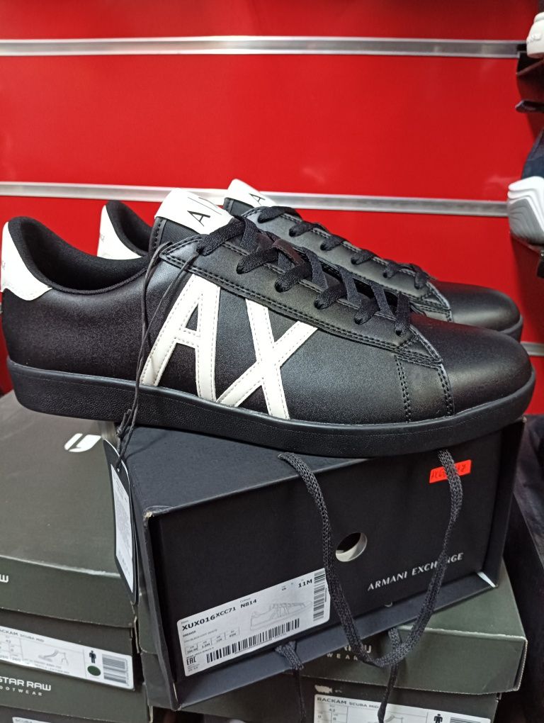 Оригинални кецове Armani Exchange 45 , 46 нови мъжки обувки кожени AX