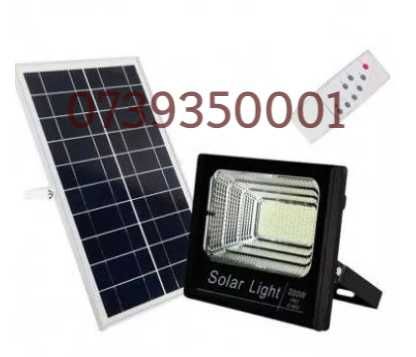 Proiector+panou solar,200W,cu telecomanda