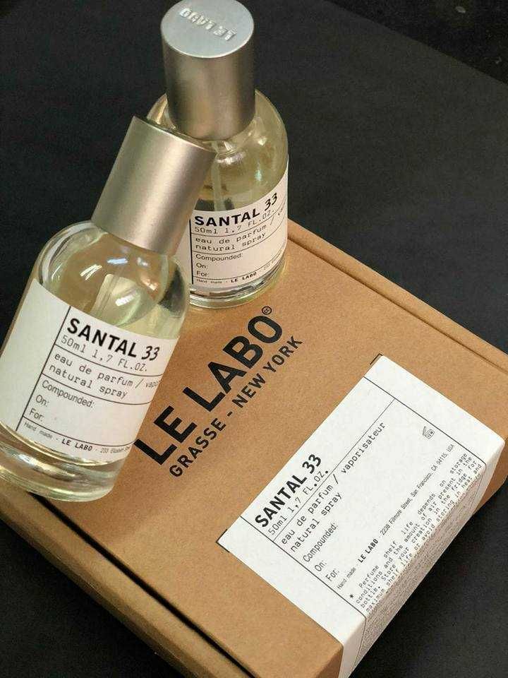 Parfum Le Labo - Santal 33 (100ml), Gaiac 10, Bergamote 22, Ambrette 9