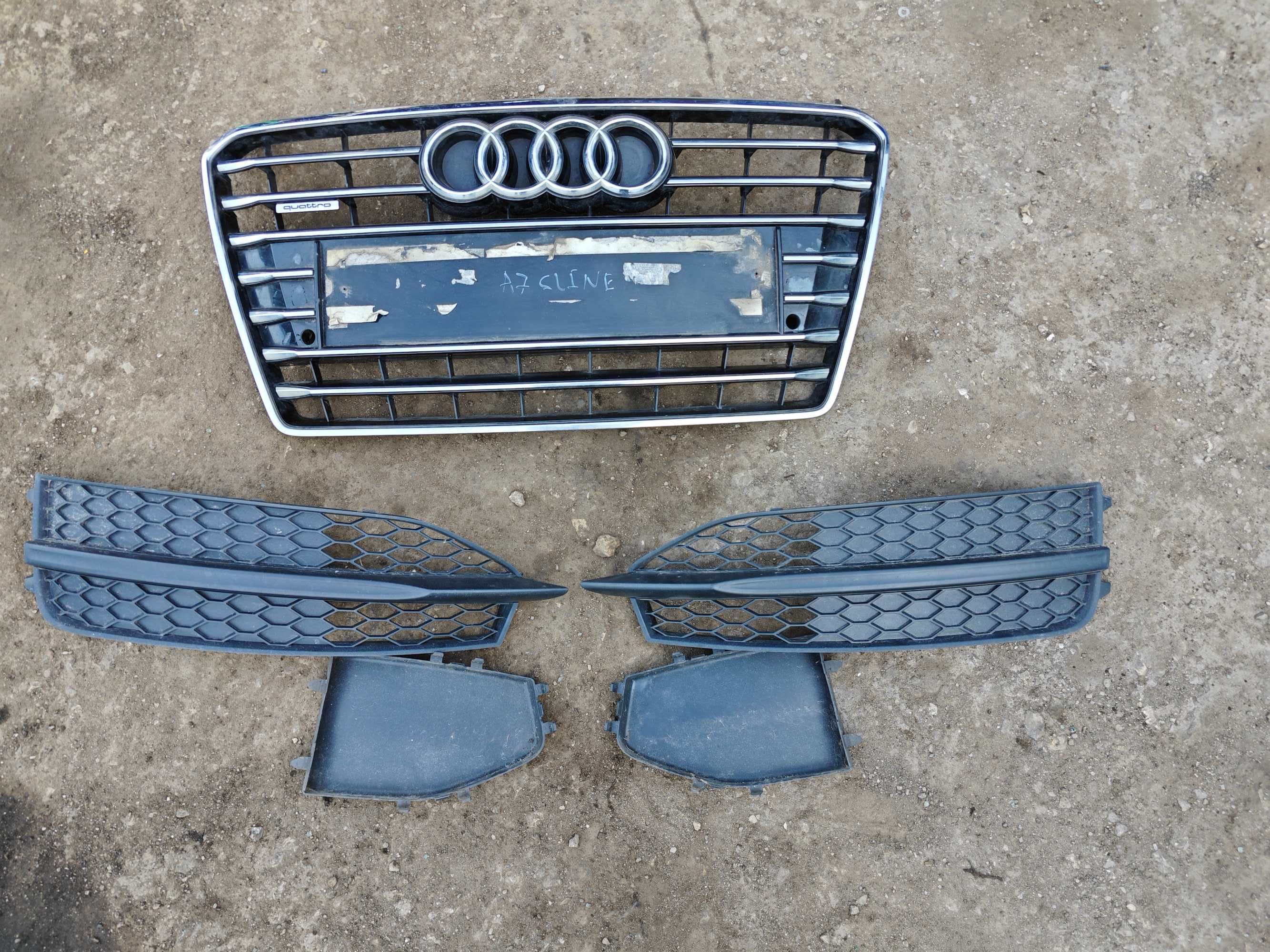 Решетки Оборудване Предна S-line броня Audi A7 4G8 C7 Ауди Решетка