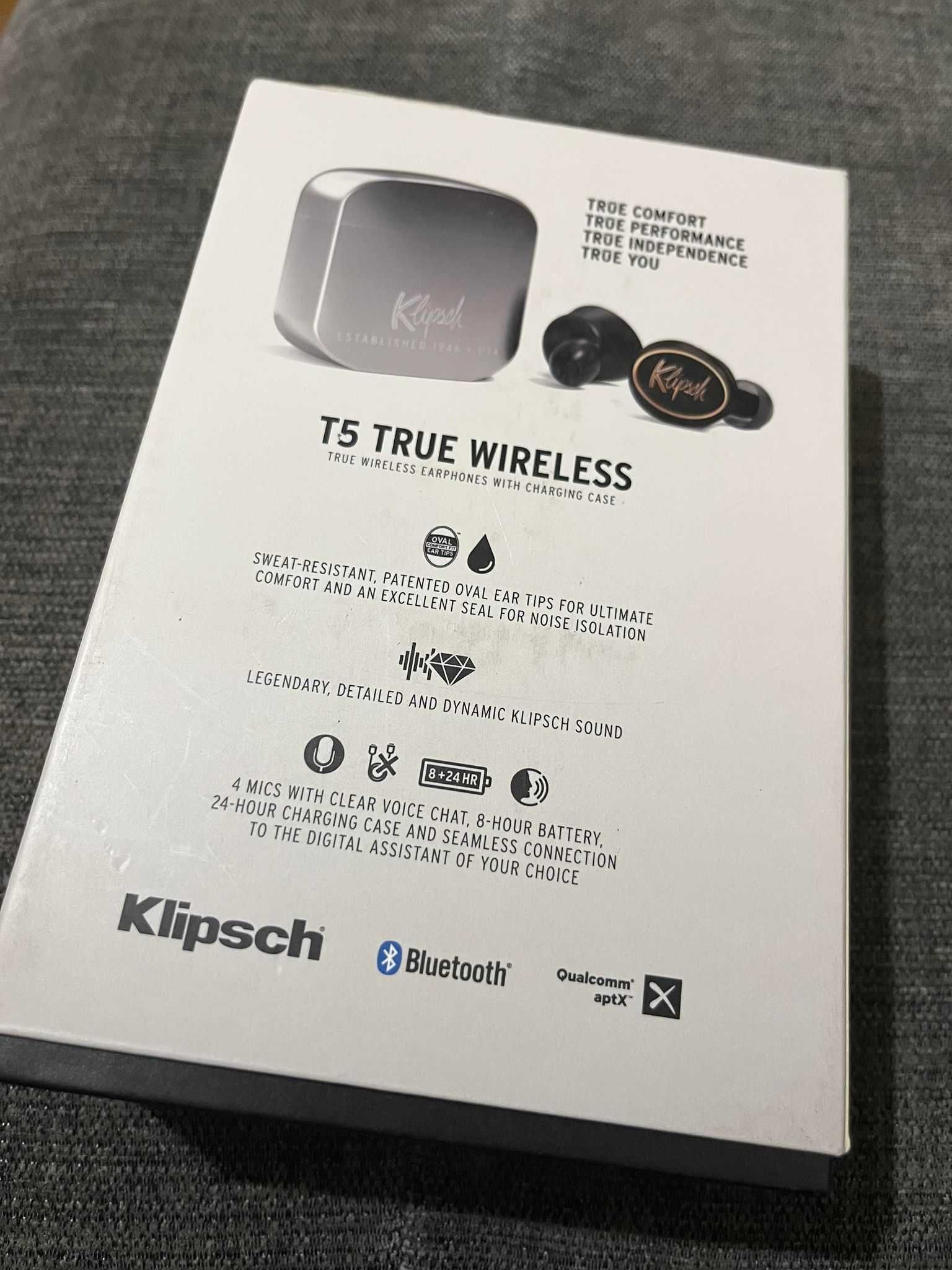 Casti In-Ear Klipsch T5 True Wireless noi , sigilate.