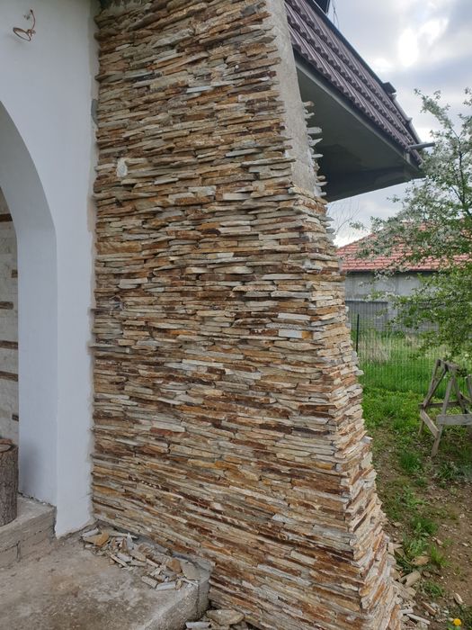 Fasii piatra naturala placat exterior interior casa gradina