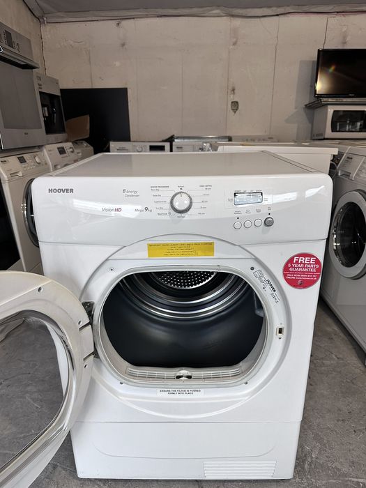 Сушилня +гаранция. HOOVER кондензна 9кг. Безплатна доставка за София.