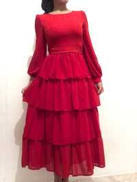 Красный платья размер 42-44 цена-5000тг