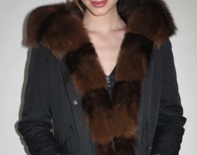 Стильная зимняя парка