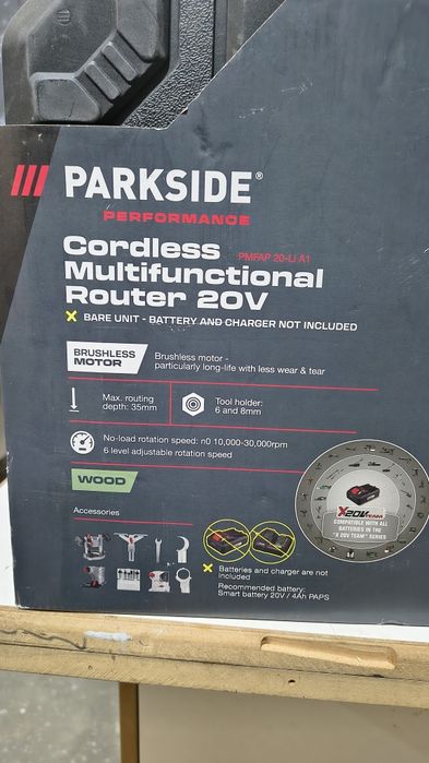 Ober freza Parkside Performance 20V, nou, sigilat