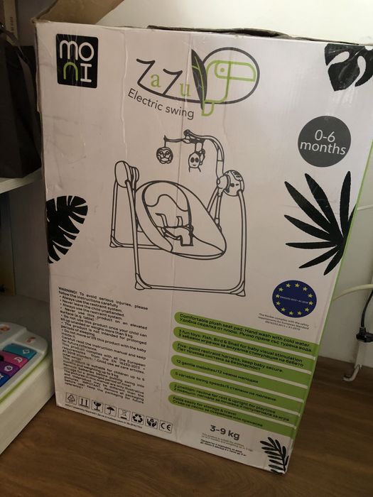 Leagan electric bebe Moni Zazu 0-6 luni stare perfecta!