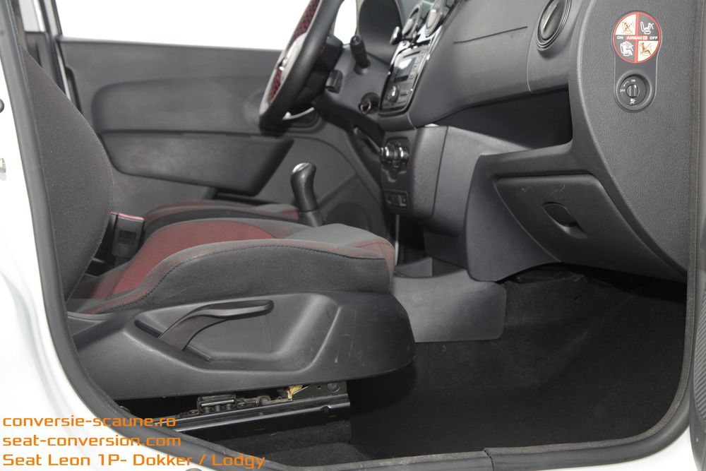Sistem adaptare scaune de Seat Leon FR 1P pe Lodgy Dokker