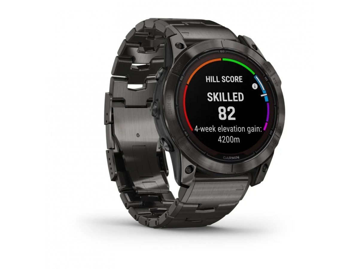 Garmin fenix 7X PRO Sapphire Solar Carbon gray С Titanium каишка