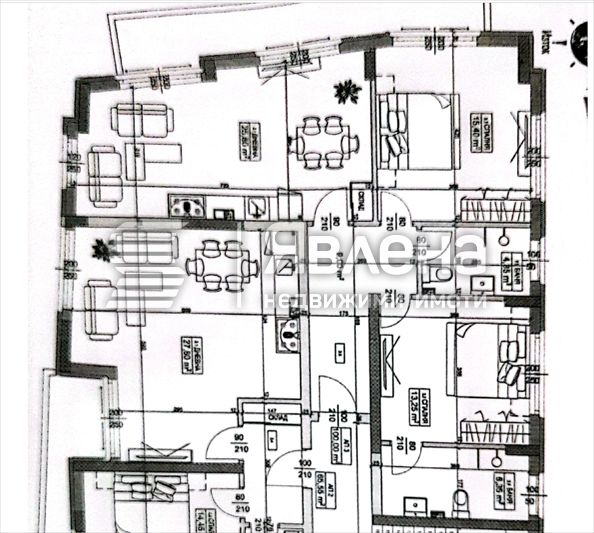 Продава се Тристаен апартамент в София, Овча купел - 120 кв.м за 1638 €/кв.м - Снимка #2