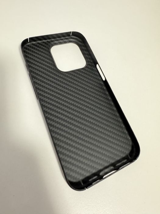 Husa carbon kevlar aramid iPhone 15, 15 Pro, 15 Plus