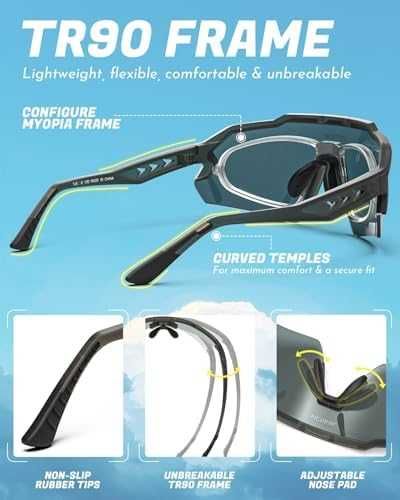 Нови Поляризирани спортни очила UV400 защита за колоездене и бягане