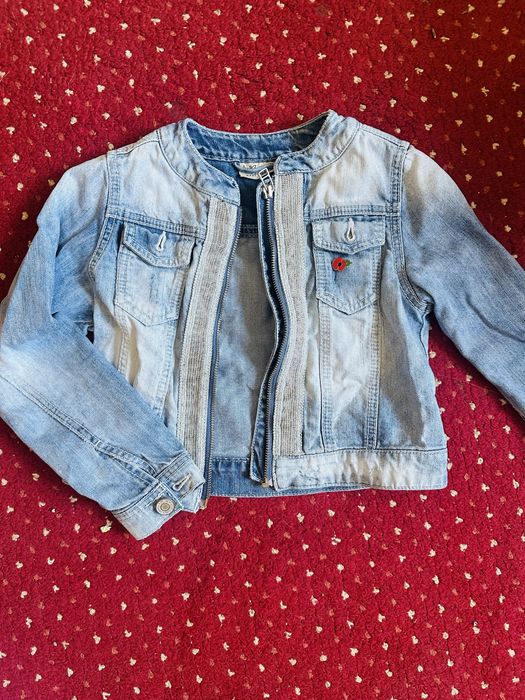 Geaca de blugi albastra, next 128 marimea(8ani)