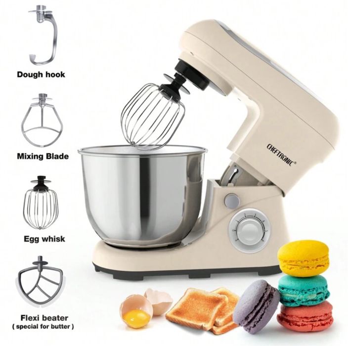 Mixer de bucătărie electric, 5L, cu cap înclinat 6+P