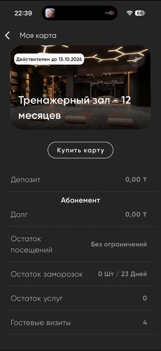 Абонемент 11 мес