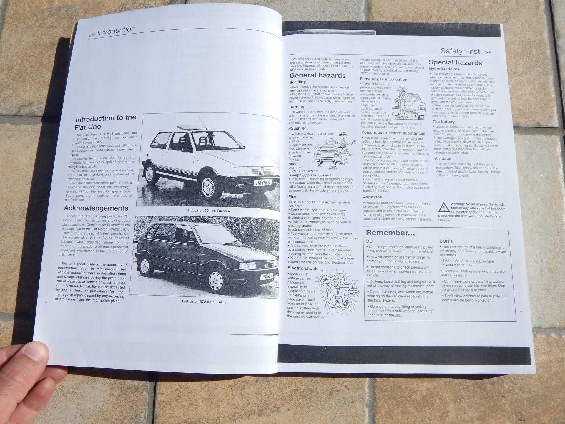 Manual service si reparatii FIAT Uno 1983-1995 (xerox Haynes)