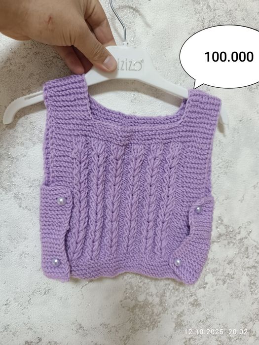 Bolalar uchun qo'lda to'qilgan kiym