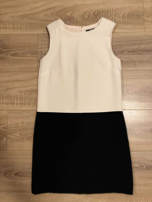Rochie clasica alb negru H&M 34