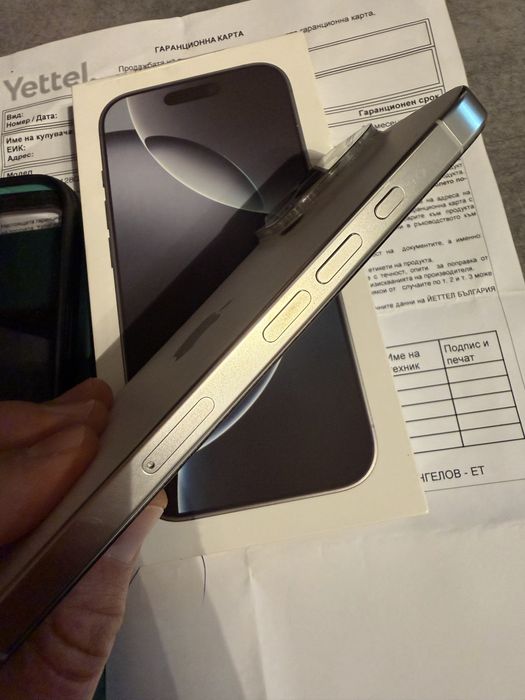 Iphone 16 Pro 128 GB white titanium Yettel