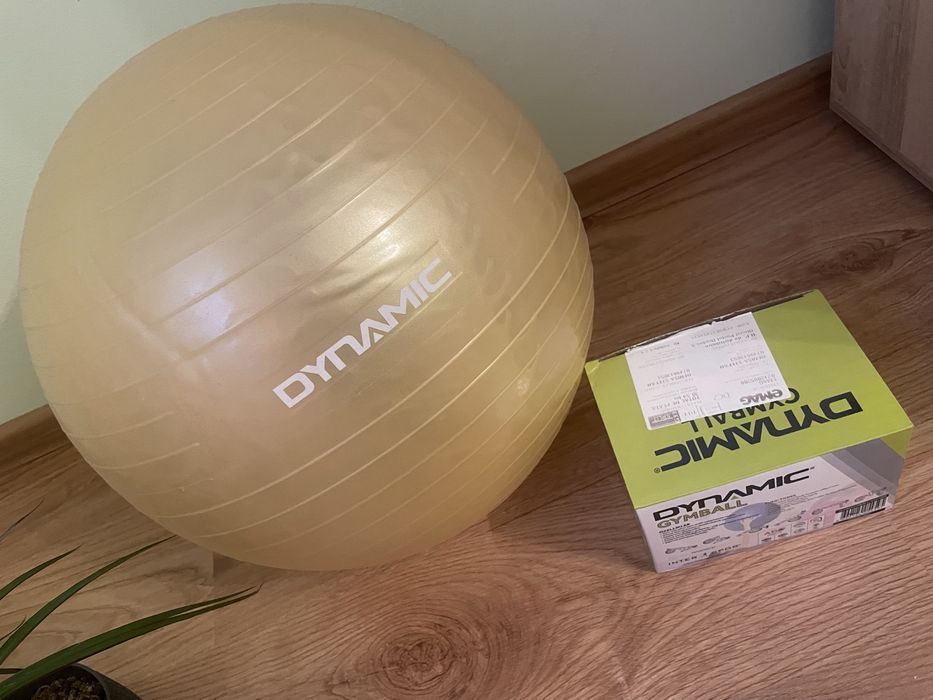 Gym-ball fitness Kondition Dynamic, 55 cm, cu pompa, Auriu