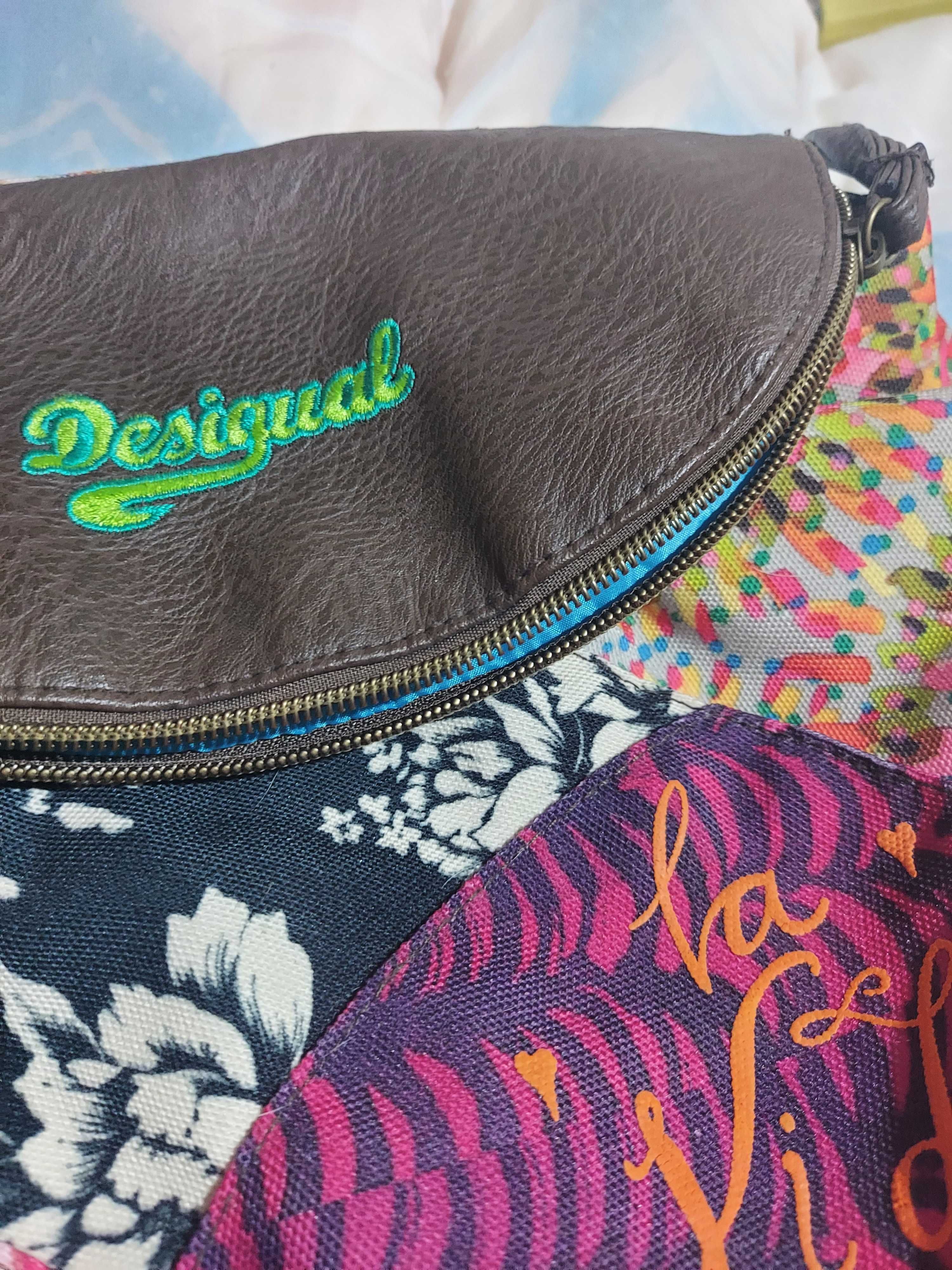 Прекрасна Desigual чанта  в типичен еклектичен стил