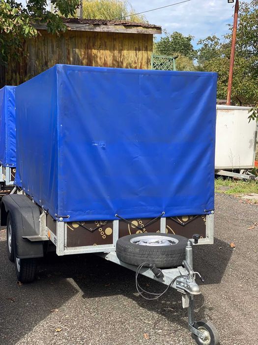 Inchiriez remorca 750kg in Timisoara cu doua axe lungime 2,5m