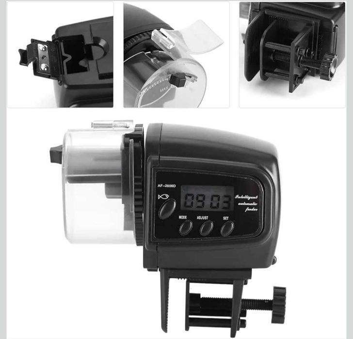 Дозатор за рибки с таймер, автоматична машина за аквариумна храна