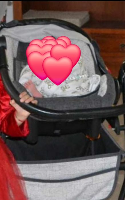 Căruț  3 în 1  folosit  urme de uzura pe cadru