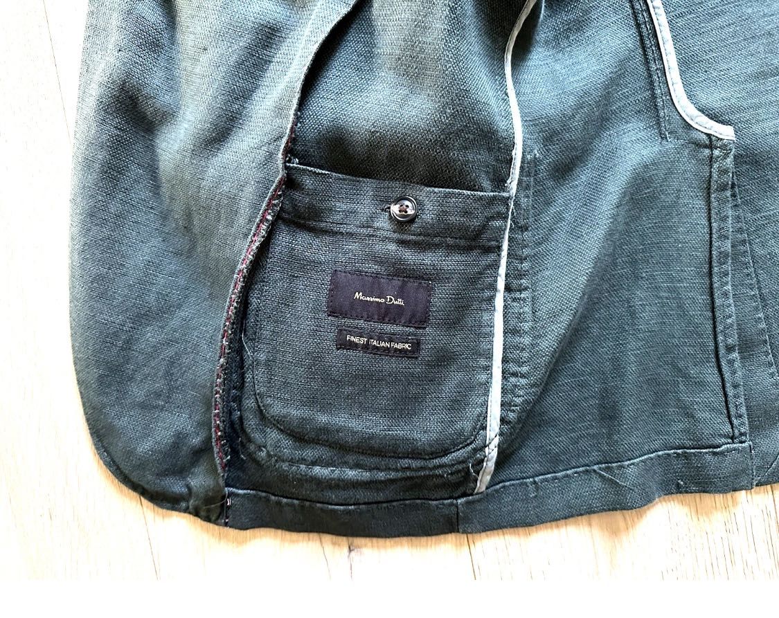 Мъжко Сако Ленено Massimo Dutti 54
