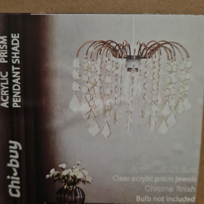 Candelabru cristale argintie