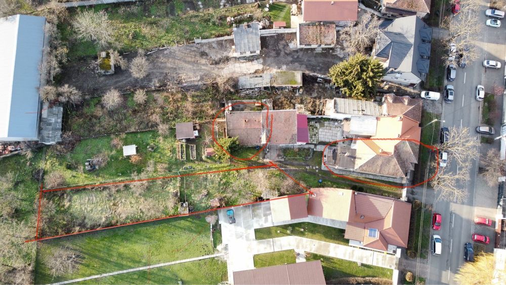 Vand parte de casa, str Unirii cu 7 ari teren