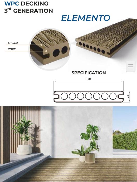 ДПК-декинг arabella, blazer, vantage, gilbert, elemento— 1, 2 и 3 пок