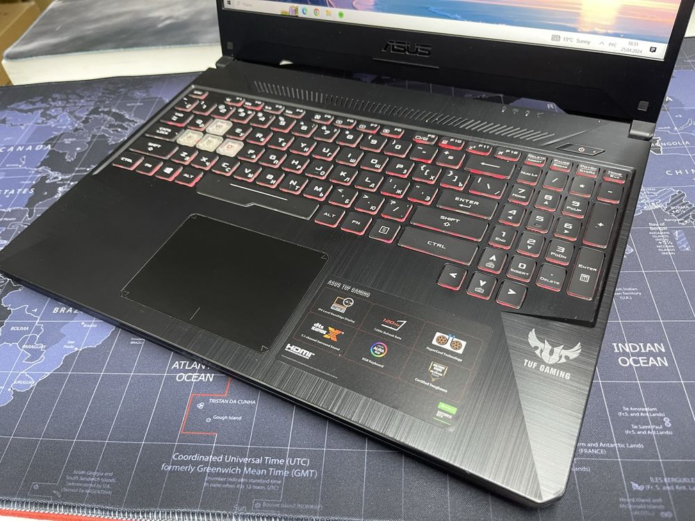 Игровой Ноутбук Asus Tuf Gaming FX505-Ryzen5-3550/8GB/SSD512GB/GTX1650