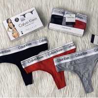 Set dama tanga bikini Calvin Klein Tommy Hilfiger reducere