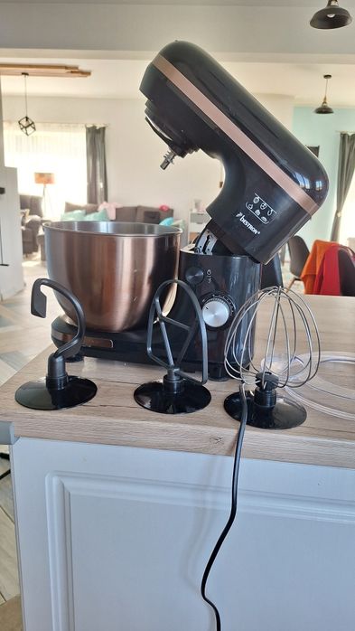 Mixer bucatarie cu bol de inox si 3 palete