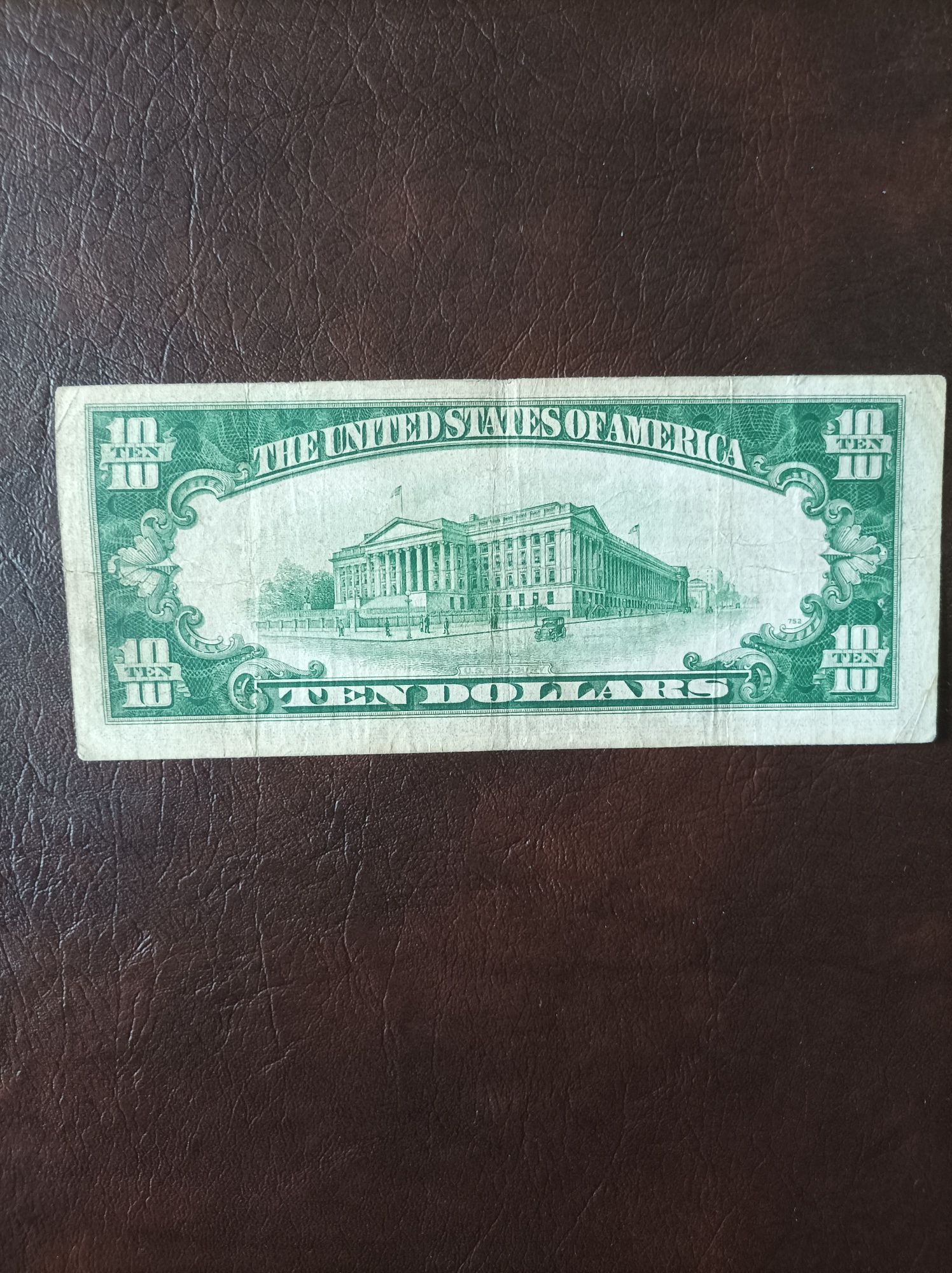 Банкнота десет долара от 1934 г.