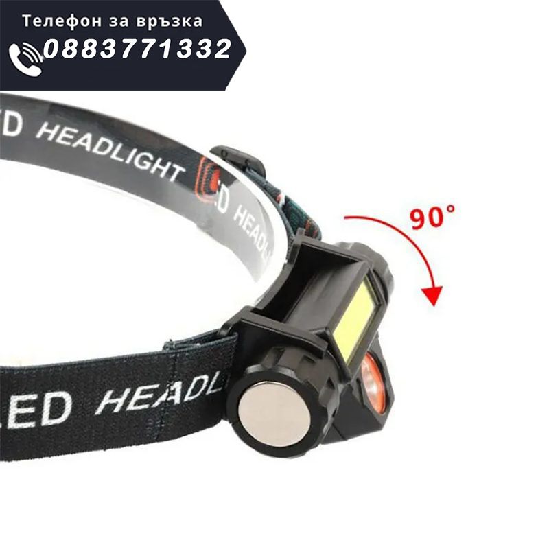 НЕМСКИ Челник / фенерче за глава – High power headlamp + ЛЕД ФЕНЕР