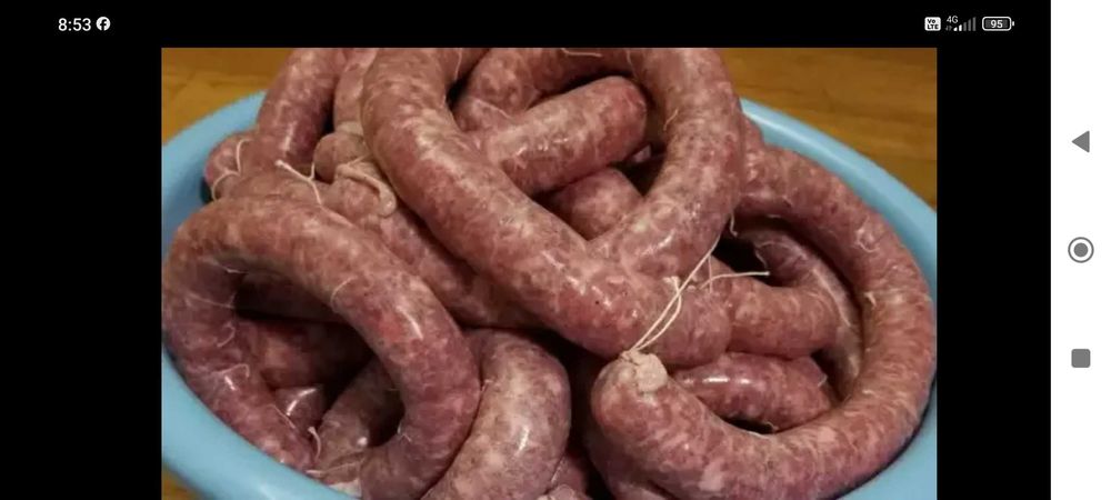 Домашна сланина и суджук.