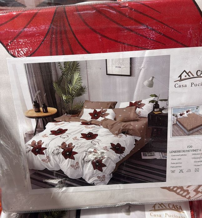 Lenjerie de pat 6 piese Casa Pucioasa