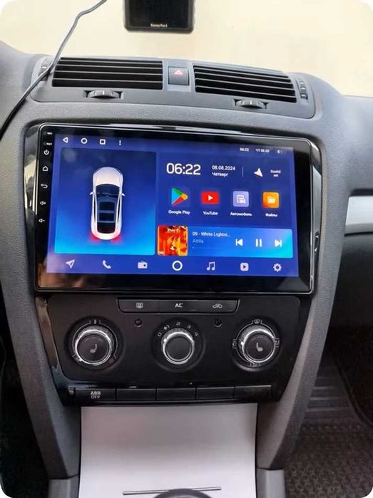 Navigatie 4GB GPS Android Carplay Auto QLed WIFI DSP Skoda Octavia 2